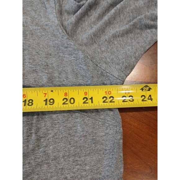 J Jill Shirt Top Womens 1X Gray Wearever Casual Basic Stretch 3/4 Sleeve Euc - Picture 7 of 10